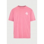 Funky Buddha Ανδρικό Κοντομάνικο T-Shirt Μωβ