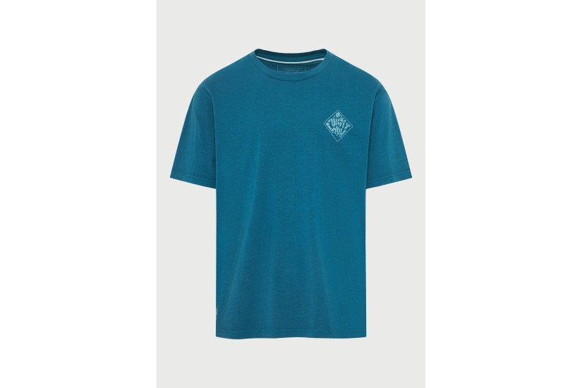 Funky Buddha Ανδρικό Κοντομάνικο T-Shirt Πετρόλ