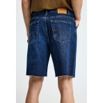 Funky Buddha Ανδρική Βερμούδα Τζιν Μπλε Σκούρο