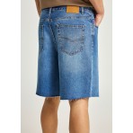 Funky Buddha Ανδρική Βερμούδα Τζιν Μπλε