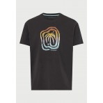 Funky Buddha Ανδρικό Κοντομάνικο T-Shirt Ανθρακί
