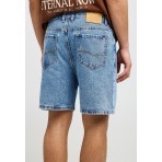Funky Buddha Ανδρική Βερμούδα Τζιν Γαλάζια