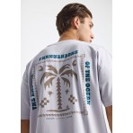 Funky Buddha Ανδρικό Κοντομάνικο T-Shirt Λιλά