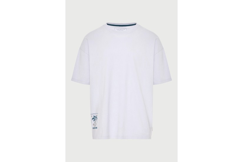 Funky Buddha Ανδρικό Κοντομάνικο T-Shirt Λιλά