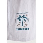 Funky Buddha Ανδρικό Κοντομάνικο T-Shirt Λιλά