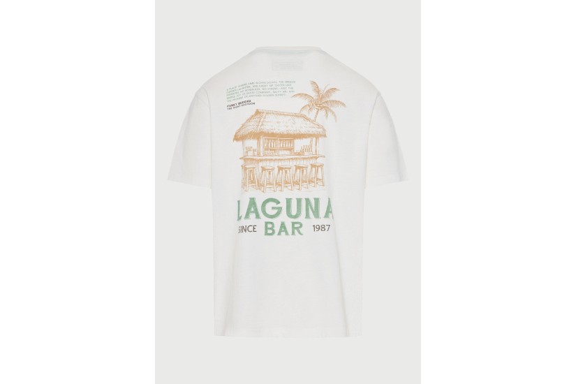 Funky Buddha Ανδρικό Κοντομάνικο T-Shirt Λευκό