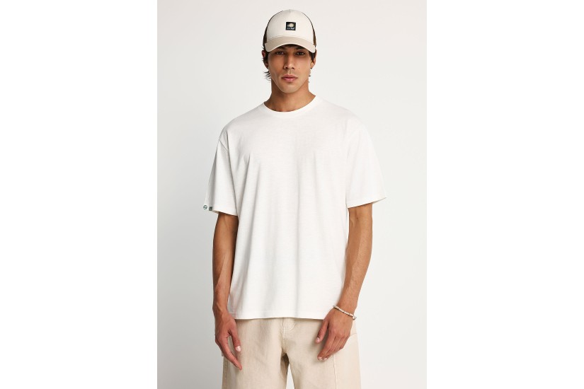 Funky Buddha Ανδρικό Κοντομάνικο T-Shirt Λευκό