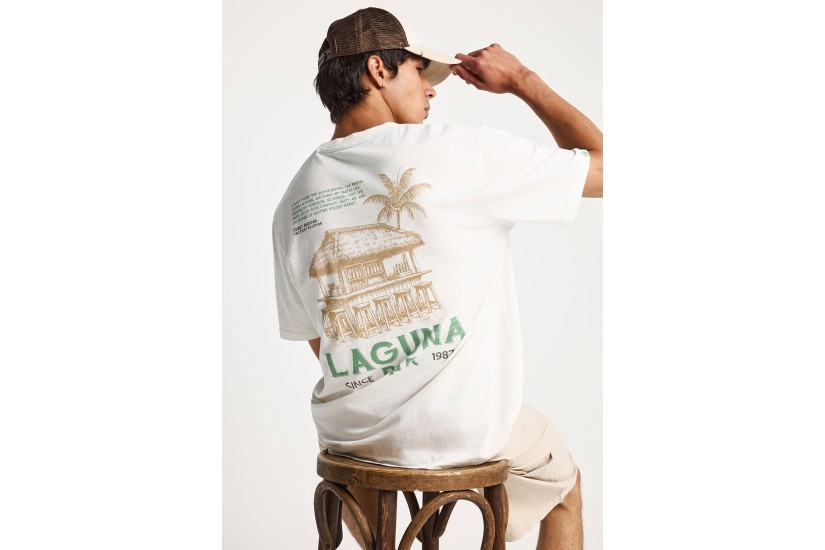 Funky Buddha Ανδρικό Κοντομάνικο T-Shirt Λευκό