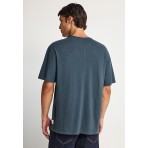 Funky Buddha The Essentials Ανδρικό Κοντομάνικο T-Shirt Γκρι Σκούρο