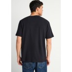 Funky Buddha Ανδρικό Κοντομάνικο T-Shirt Μαύρο