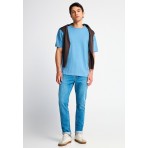 Funky Buddha Ανδρικό Κοντομάνικο T-Shirt Μπλε
