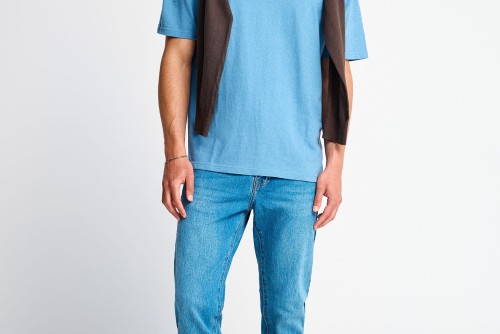 Funky Buddha Ανδρική Μπλούζα Κοντό Μανίκι Basic (FBM013-310-04-BLUE-HEAVEN)