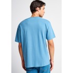 Funky Buddha Ανδρικό Κοντομάνικο T-Shirt Μπλε
