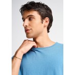 Funky Buddha Ανδρικό Κοντομάνικο T-Shirt Μπλε