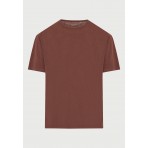 Funky Buddha Ανδρικό Κοντομάνικο T-Shirt Καφέ
