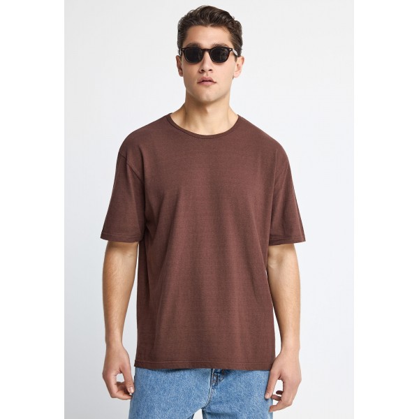 Funky Buddha Ανδρική Μπλούζα Κοντό Μανίκι Basic (FBM013-310-04-BRUNETTE)