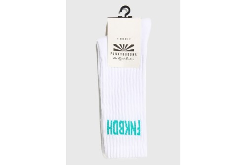 Funky Buddha Κάλτσες Ψηλές 1 Ζευγάρι (FBM013-314-10-OFF-WHITE)