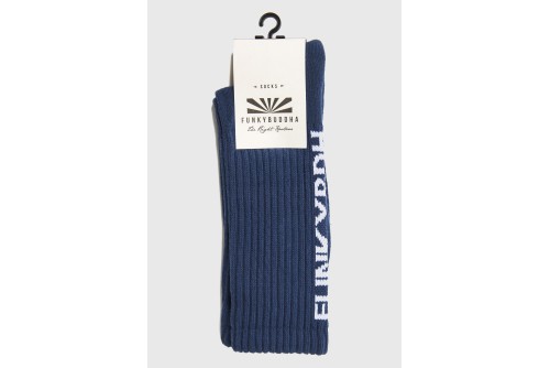 Funky Buddha Κάλτσες Ψηλές 1 Ζευγάρι (FBM013-315-10-MIDNIGHT-BLUE)