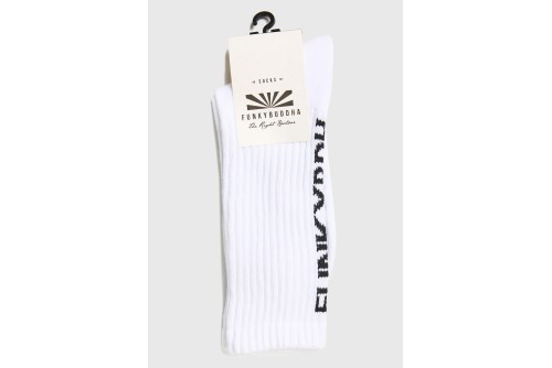 Funky Buddha Ανδρικές Κάλτσες (FBM013-315-10-OFF-WHITE)