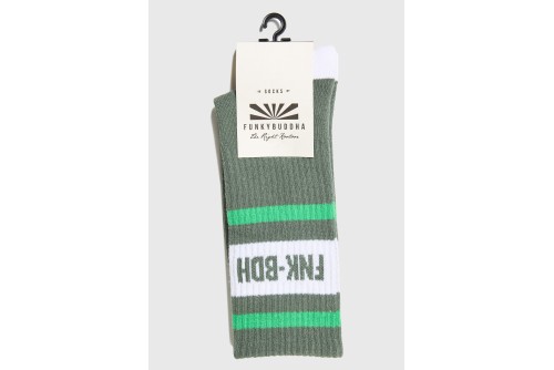 Funky Buddha Κάλτσες Ψηλές 1 Ζευγάρι (FBM013-316-10-BISTROT-GREEN)
