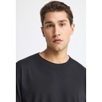 Funky Buddha The Essentials Ανδρικό Κοντομάνικο T-Shirt Μαύρο