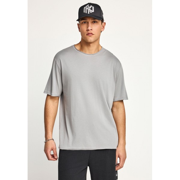 Funky Buddha Ανδρική Μπλούζα Κοντό Μανίκι Basic (FBM013-348-04-GREY)