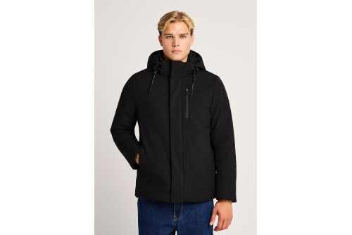 Funky Buddha Weather-Resistant Μπουφάν Softshell Ανδρικό (FBM014-020-01-BLACK)