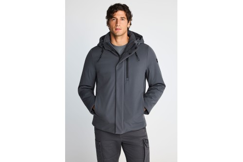 Funky Buddha Ανδρικό Τζάκετ Casual (FBM014-020-01-DK-GREY)