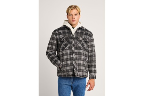 Funky Buddha Checked Jacket Ανδρικό (FBM014-071-01-ELEPHANT)