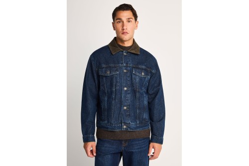 Funky Buddha Ανδρικό Τζιν Μπουφάν (FBM014-078-01-DK-BLUE)