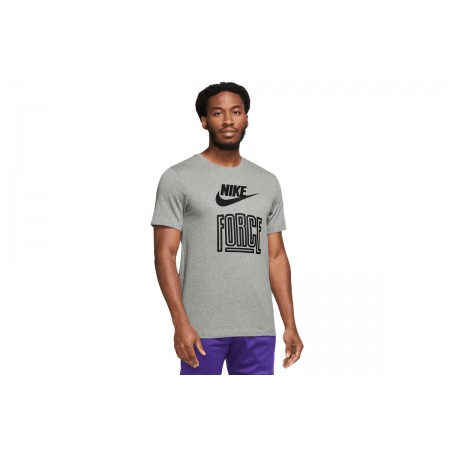Nike Ανδρικό Κοντομάνικο T-Shirt Γκρι (FD0058 063)
