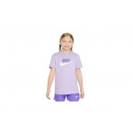 Nike Παιδική Κοντομάνικη Μπλούζα Λιλά