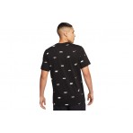 Nike Ανδρικό Κοντομάνικο T-Shirt Μαύρο (FD1279 010)
