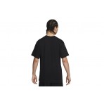 Nike Ανδρικό Κοντομάνικο T-Shirt Μαύρο (FD1296 010)
