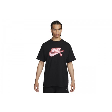 Nike Ανδρικό Κοντομάνικο T-Shirt Μαύρο (FD1296 010)