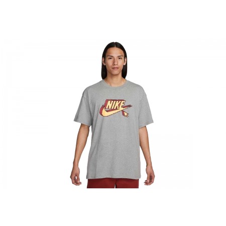 Nike Ανδρικό Κοντομάνικο T-Shirt Γκρι (FD1296 063)