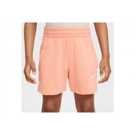 Nike Sportswear Club Fleece Παιδικό Σορτς Πορτοκαλί