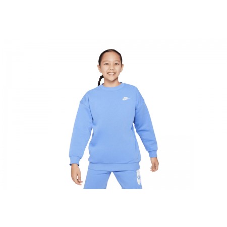 Nike Sportswear Club Fleece Παιδική Μακρυμάνικη Μπλούζα Σιέλ