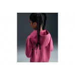 Nike Sportswear Club Fleece Παιδική Ζακέτα με Κουκούλα Βυσσινί