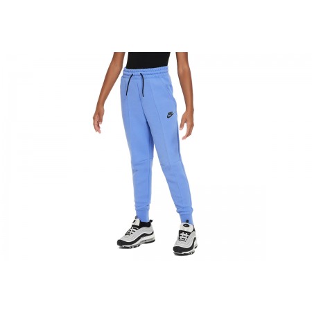 Nike Sportswear Tech Fleece Παιδικό Παντελόνι Φόρμας Σιέλ