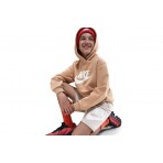 Nike Sportswear Club Fleece Παιδικό Φούτερ με Κουκούλα Μπεζ