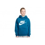 Nike Sportswear Club Fleece Παιδικό Φούτερ με Κουκούλα Πετρόλ