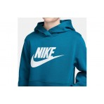 Nike Sportswear Club Fleece Παιδικό Φούτερ με Κουκούλα Πετρόλ