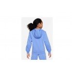 Nike Club Fleece Παιδικό Φούτερ Με Κουκούλα Σιέλ