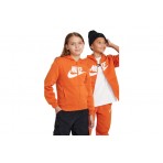 Nike Sportswear Club Fleece Παιδική Ζακέτα Με Κουκούλα Πορτοκαλί