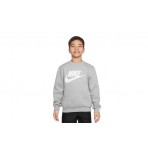 Nike Sportswear Club Fleece Παιδικό Μακρυμάνικο Φούτερ Γκρι