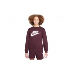 Nike Club Fleece Παιδικό Μακρυμάνικο Φούτερ Μπορντό (FD2992 681)
