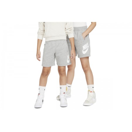Nike Sportswear Club Fleece Παιδική Αθλητική Βερμούδα Γκρι