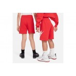 Nike Sportswear Club Fleece Παιδική Αθλητική Βερμούδα Κόκκινη