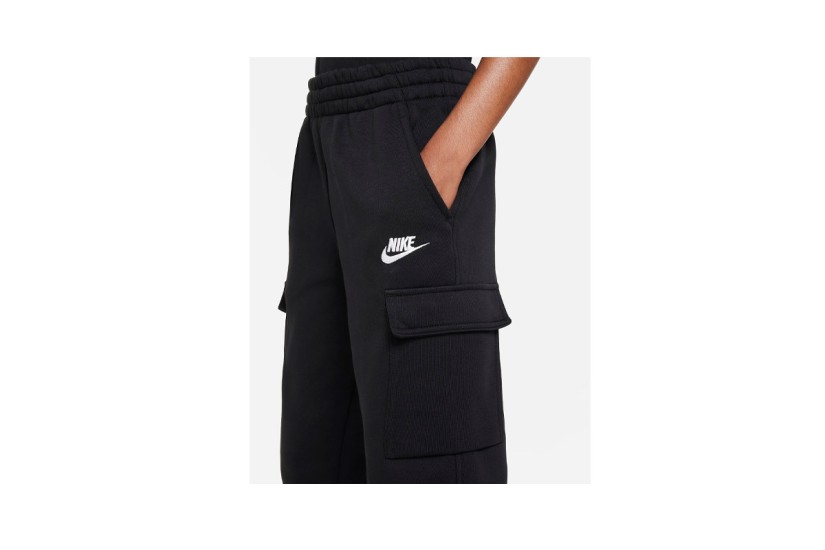 Nike Sportswear Club Fleece Cargo Παιδικό Παντελόνι Φόρμας Μαύρο